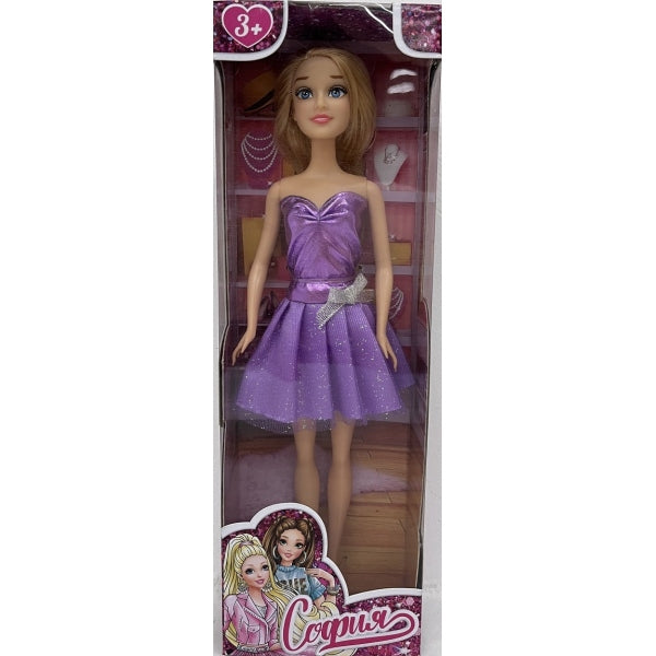 Кукла 29см София, бесшарнирная, кор КАРАПУЗ в кор.24шт