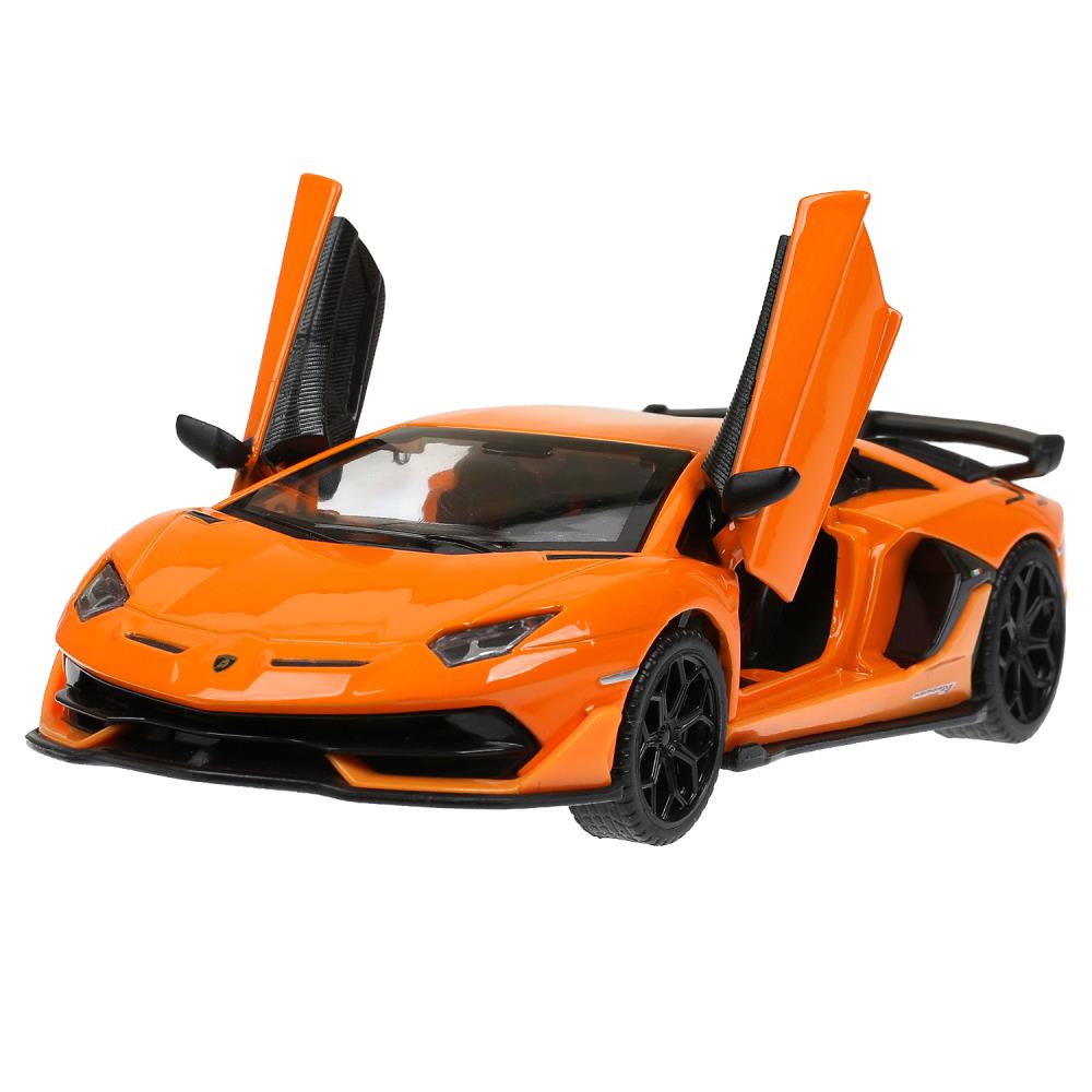 Машина металл свет-звук lamborghini aventador svj, 15,5 см, двери, инерция Технопарк в кор.2*24шт