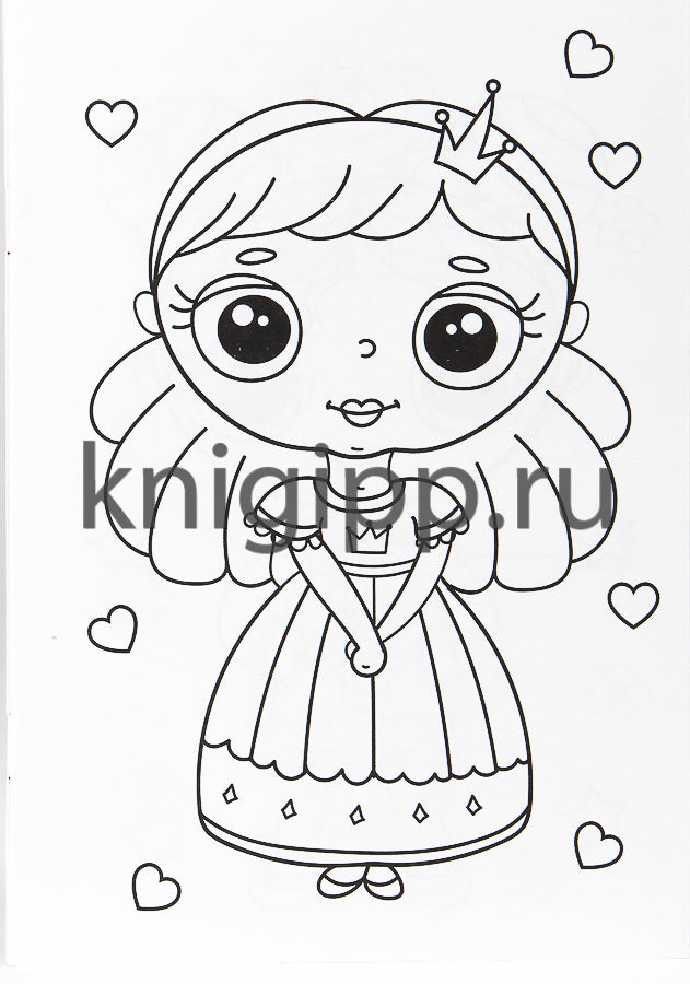 РАСКРАСКА А5 эконом. ДЕВОЧКИ