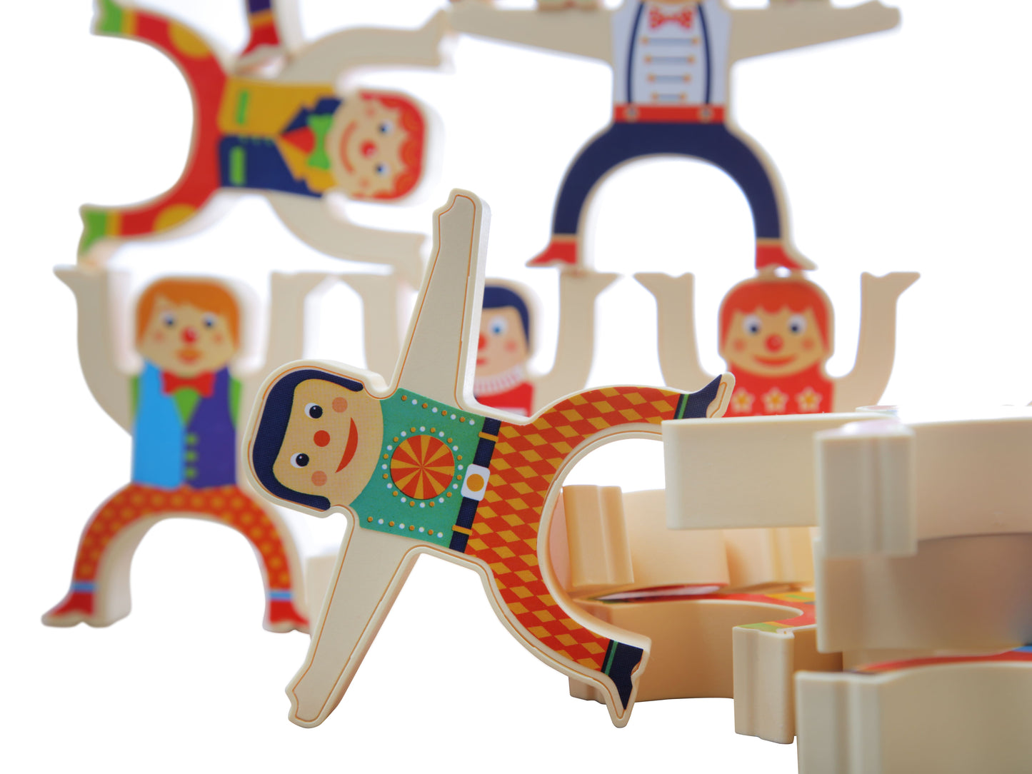 Jeux de jouets pour bébés, série "Акробаты", 24 pièces