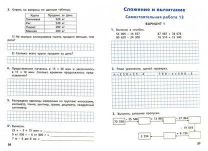 Математика 4кл [Самост.и контр.раб. УМК Моро] ФГОС