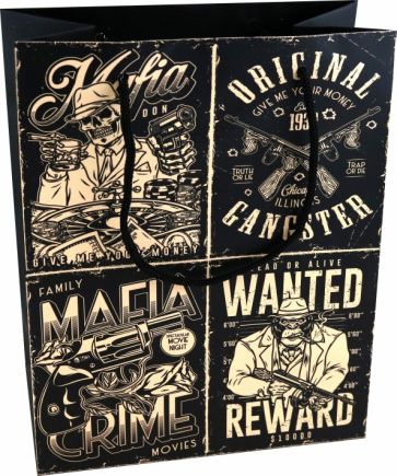 Пакет подарочный (M) "Мафия.Винтаж",15.19.02288
