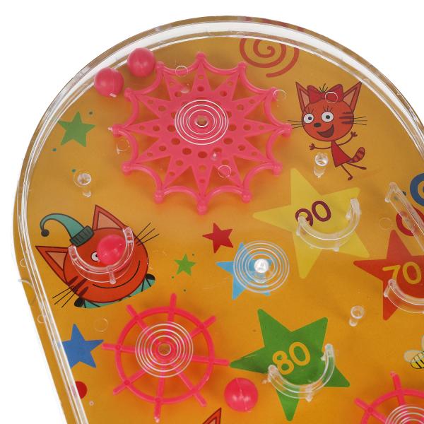 Настольная игра пинбол Три Кота блист.17*19*2см ИГРАЕМ ВМЕСТЕ в кор.2*96шт