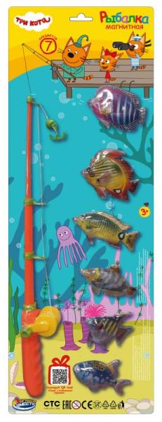 Игра рыбалка Три Кота магниты, блист.52,5*19*3см ИГРАЕМ ВМЕСТЕ в кор.2*72шт