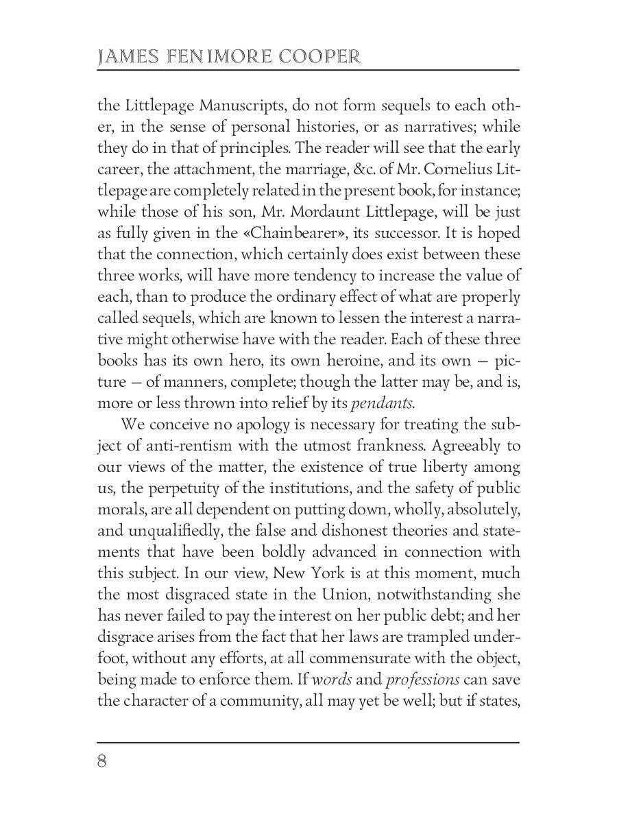 Satanstoe or The Littlepage Manuscripts / Сатаньское или Маленькие манускрипты