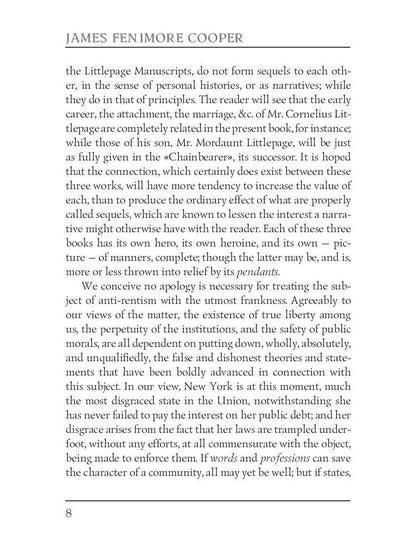 Satanstoe or The Littlepage Manuscripts / Сатаньское или Маленькие манускрипты