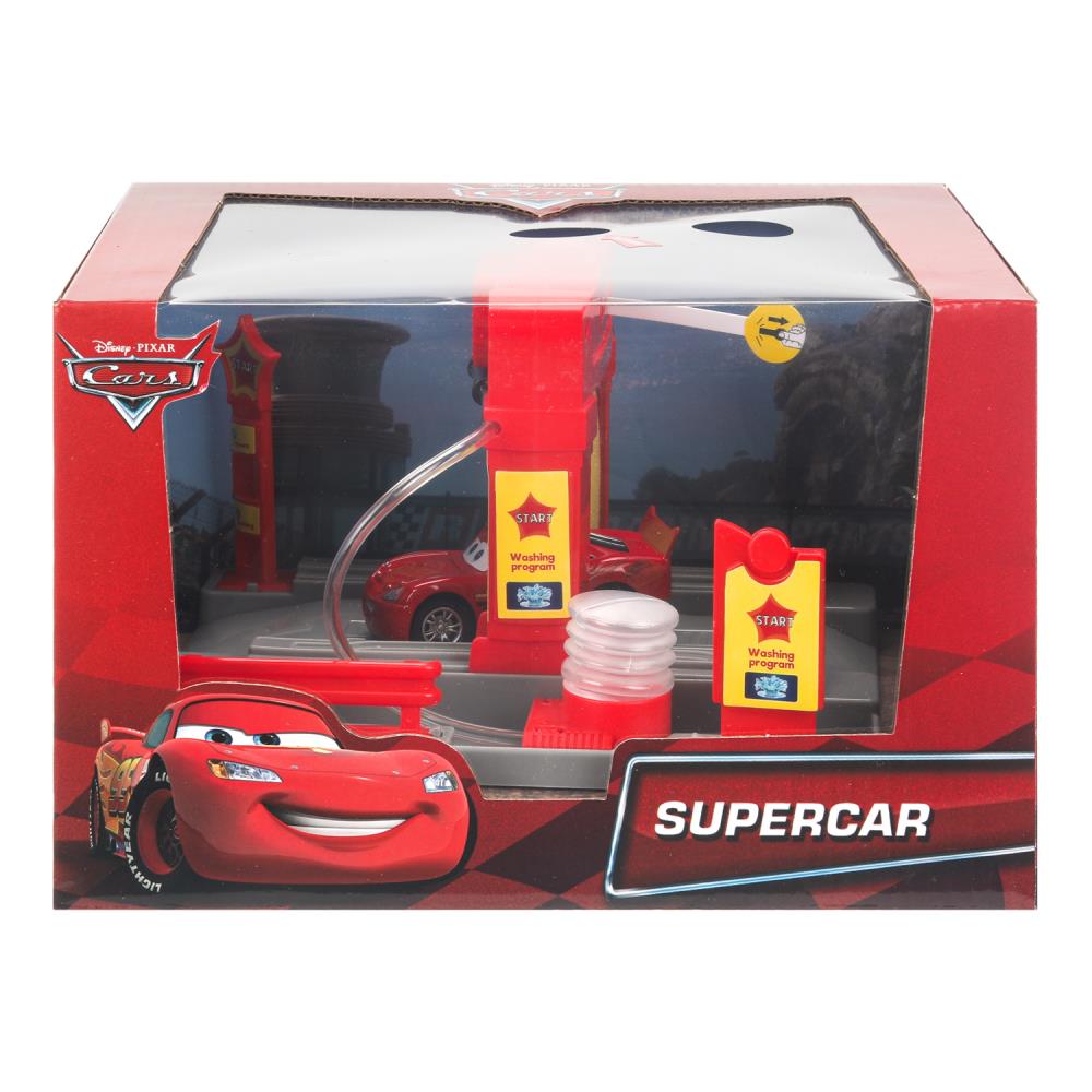 Игрушка пластик свет-звук АВТОМОЙКА с водой 21 см, тачки кор. - в кор.2*24шт