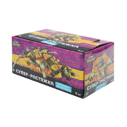 Антистресс-растяжки супер черепашки, дисплей Супер Жим уп-12шт в кор.12уп