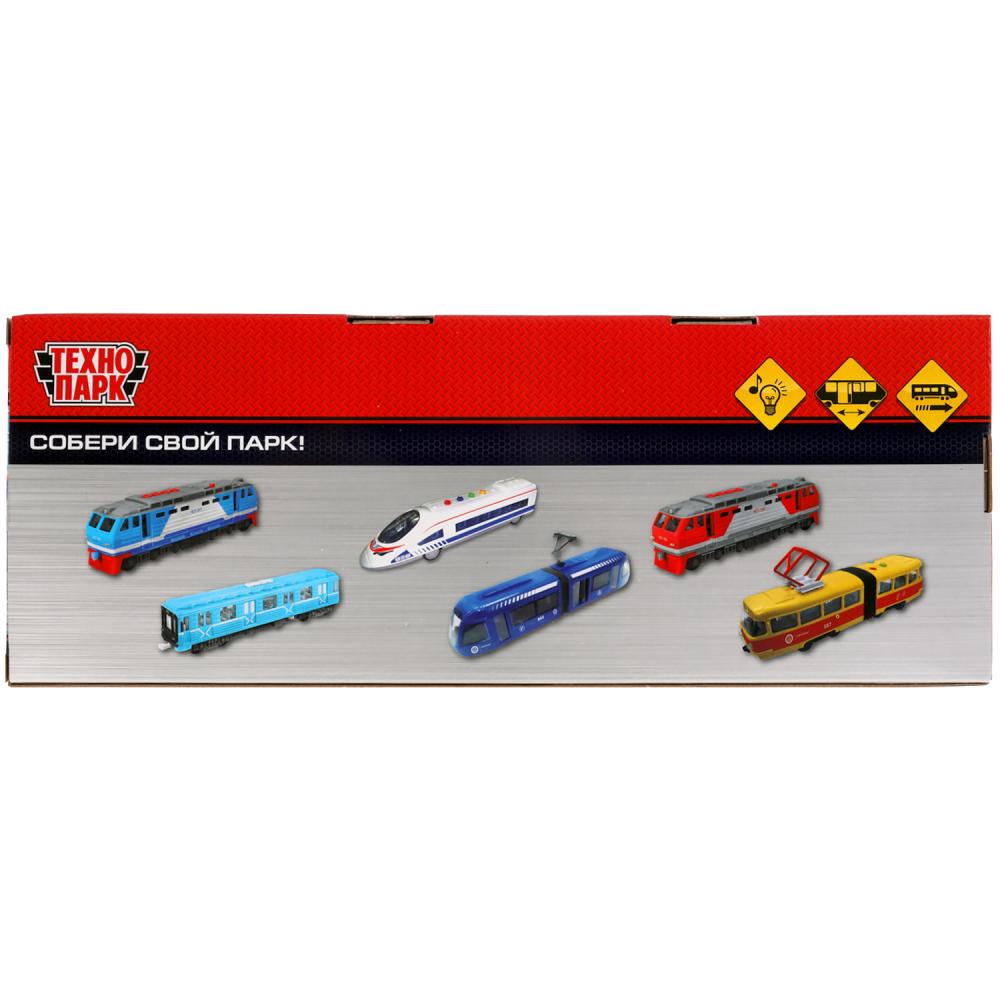 Технопарк. Вагон метро метрополитен 30см, пластик свет-звук двери, син, арт.SUBWAYMSC-30PLMETRO-WHBU