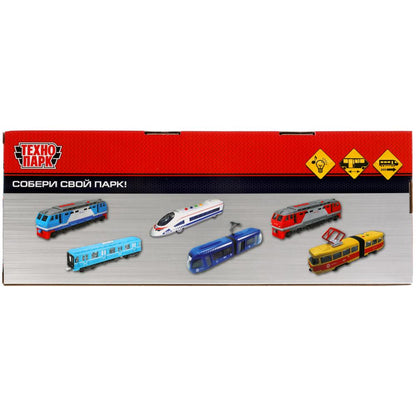 Технопарк. Вагон метро метрополитен 30см, пластик свет-звук двери, син, арт.SUBWAYMSC-30PLMETRO-WHBU