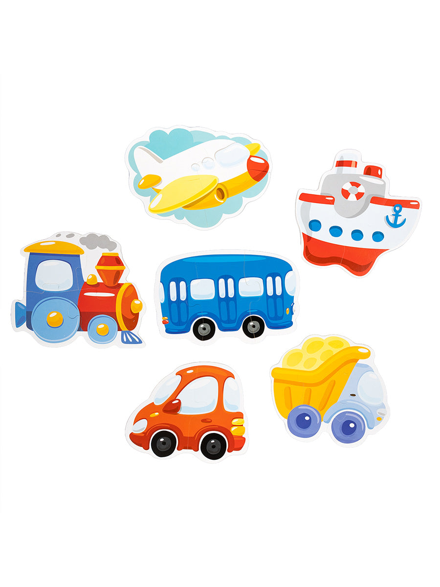 Jouets pour bébé, 6 pièces, "Тransport" (мягкие)