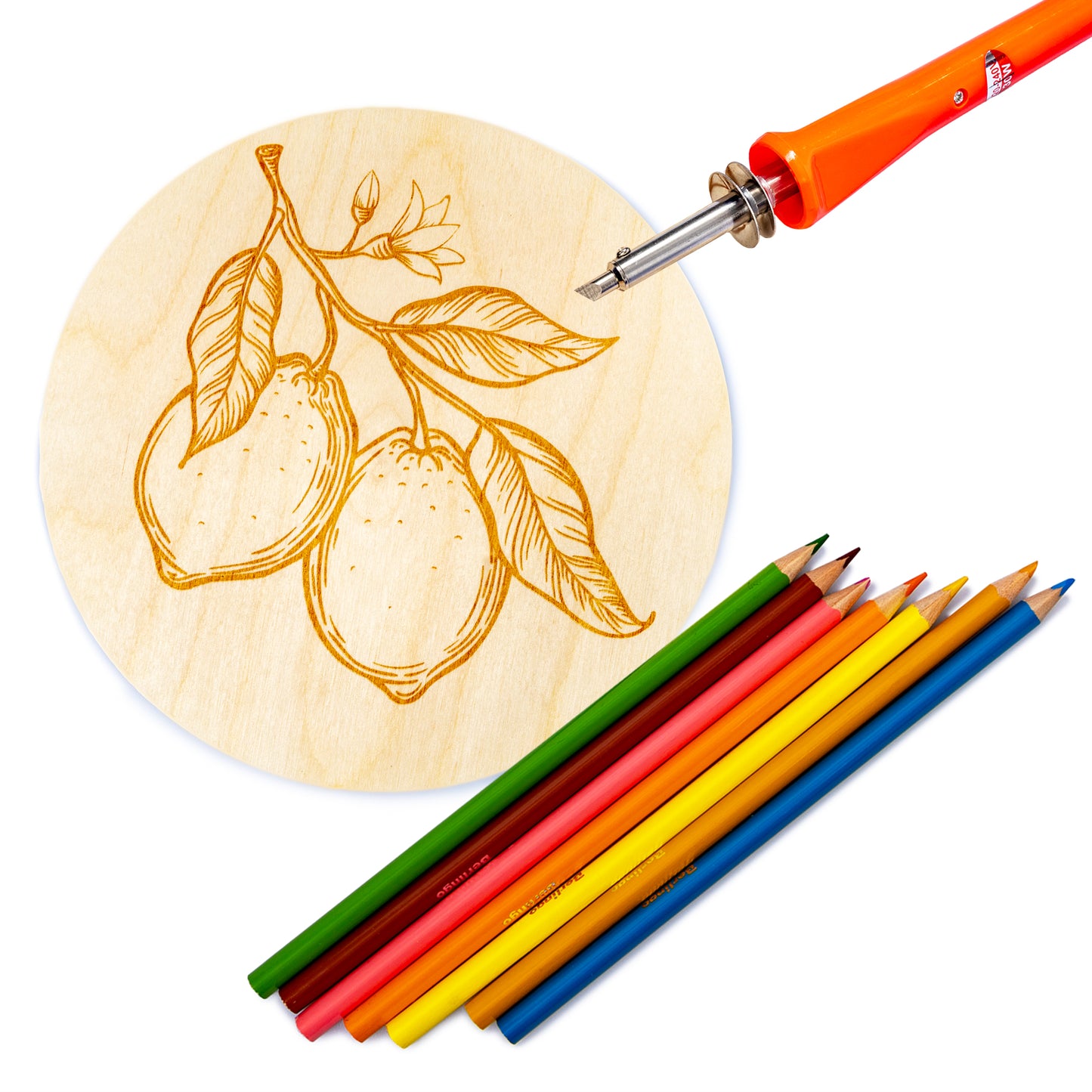 Выжигание. Fourche pour le voyage "Limones" (largeur 185 mm, conversion A4)