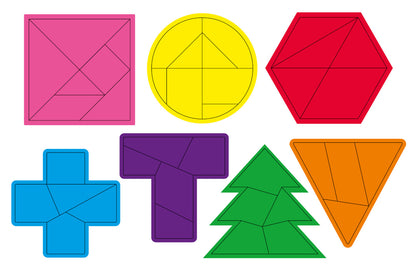 Игра настольная головоломка "IQ Пазлы + танграм" серии "Baby Toys wood"