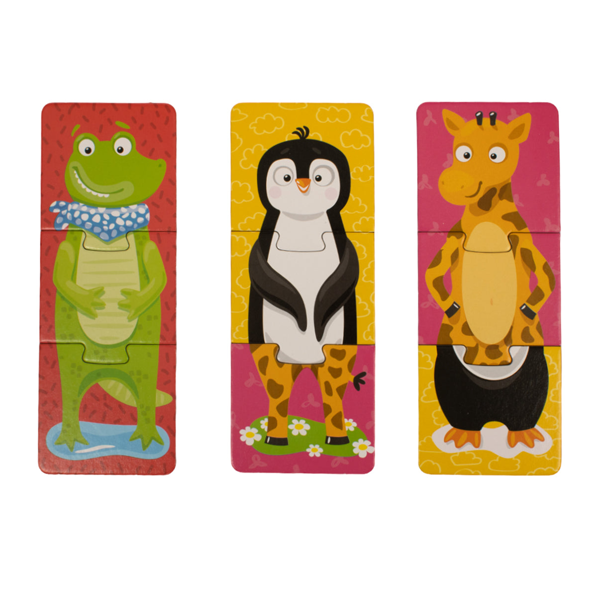 Пазлы тройные "Забавные зверюшки" 24 эл Jouets pour bébé (макси)