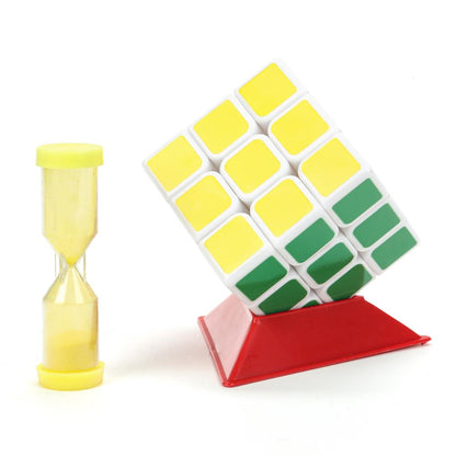 Логический игровой кубик 3х3, часы песочные, блист.12*18*8см ИГРАЕМ ВМЕСТЕ в кор.2*96шт