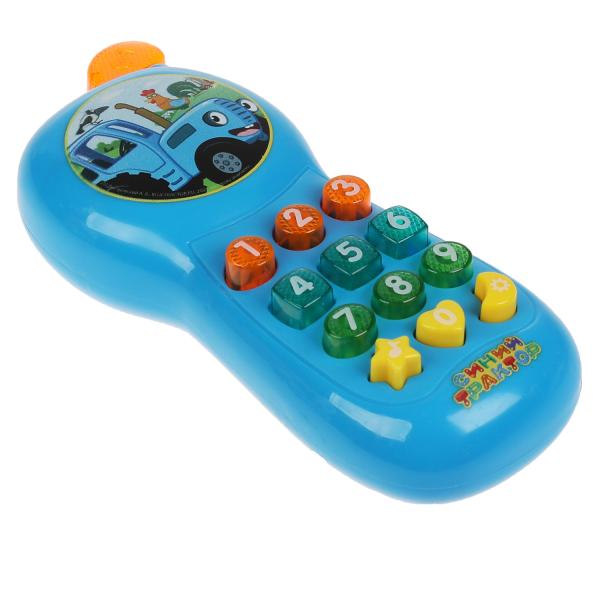 Обучающий телефон СИНИЙ ТРАКТОР 30 песен,фраз,стихов,звуков. свет.кор.бат Умка в кор.2*108шт