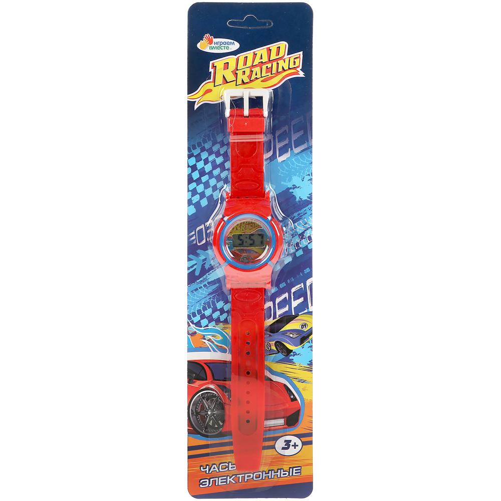 Часы показывают время и дату, на блистере 27*7*1,5см ТМ "ИГРАЕМ ВМЕСТЕ" в кор.4*180шт