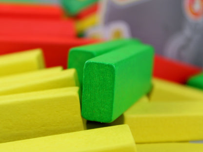 Игра настольная для детей и взрослых Башня "Брусок" цветная (тубус)