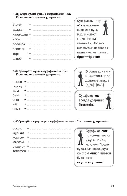 Как строятся русские слова?