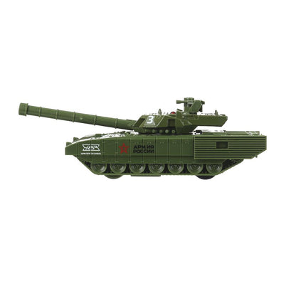 Модель металл АРМАТА ТАНК Т-14 АРМИЯ РОССИИ 12 см, башня, инерц, зеленый, кор. Технопарк в кор.2*24шт