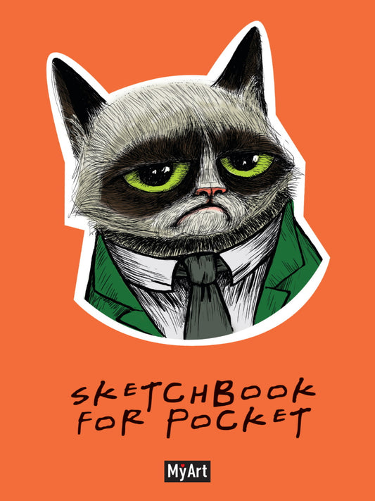 MyArt. Sketchbook for Pocket. Грустный котик