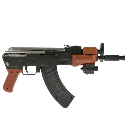 Automatique avec laser. прицелом, , со съемным прикладом, с глушителем, с фонарем в пак. dans le cor.3*16шт