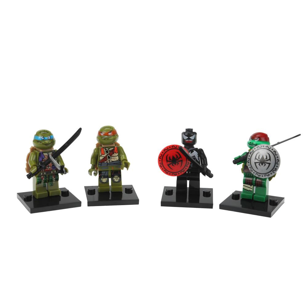 Конструктор фигурки черепашки+супер герои -6 шт Город мастеров в кор.2*96шт