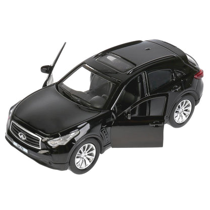 Машина металл "INFINITI QX70", длина 12см, открыв. двери, инерц, черный в кор Технопарк в кор.2*36шт