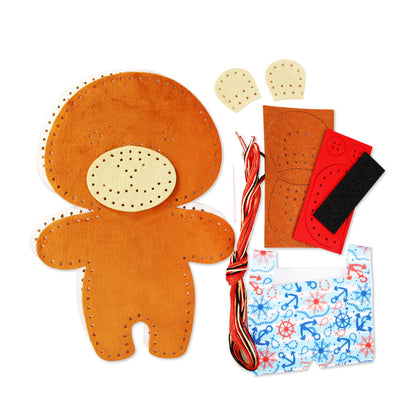 Набор для творчества. Плюшевая игрушка своими руками "Мишка"