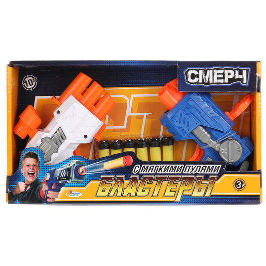 Игрушка-бластер с мягкими пулями в кор. 30*5,5*16см ИГРАЕМ ВМЕСТЕ в кор.2*24шт