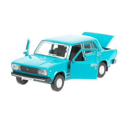 Машина металл LADA ваз-2105 1997 г. 12 см, двери, багажник, инерц., кор. технопарк Технопарк в кор.2*36шт