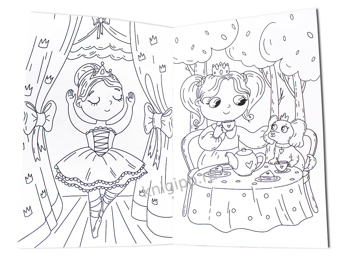 ЛЮБИМАЯ РАСКРАСКА эконом А4. ПРЕКРАСНЫЕ ПРИНЦЕССЫ