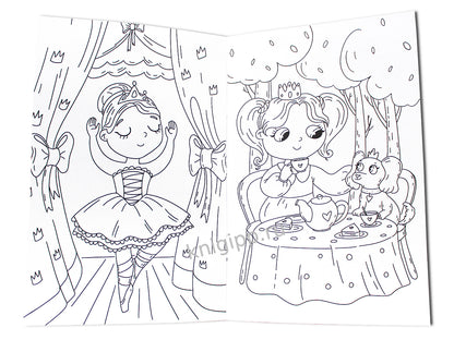 ЛЮБИМАЯ РАСКРАСКА эконом А4. ПРЕКРАСНЫЕ ПРИНЦЕССЫ