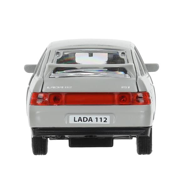 Машина металл ваз-2112 12 см, двери, багаж, светло-коричневый, кор. Технопарк в кор.2*36шт