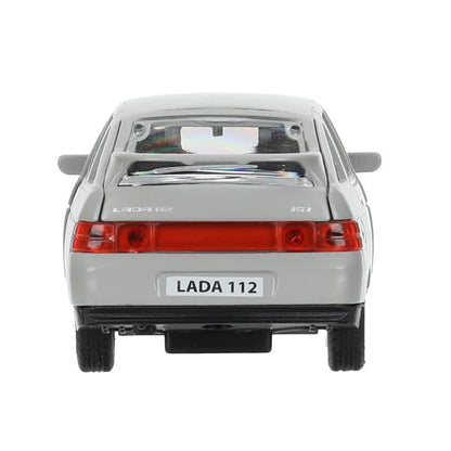 Машина металл ваз-2112 12 см, двери, багаж, светло-коричневый, кор. Технопарк в кор.2*36шт