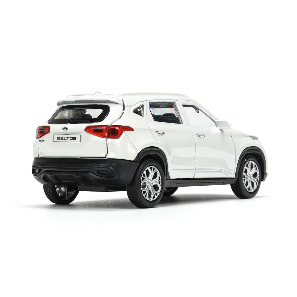 SELTOS-12-WH Машина металл KIA seltos длина 12 см, двери, багаж., инерц, белый, кор. Технопарк в кор