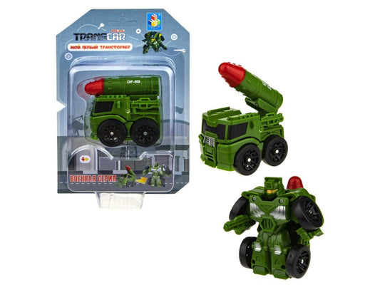 Transcar. Мой первый трансформер: военная серия (собирается в ракетный комплекс, 6 см, ) арт.Т2251