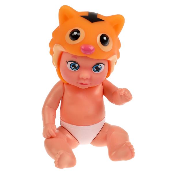 Пупс 13 см, твердое тело, акс, блист КАРАПУЗ в кор.30шт