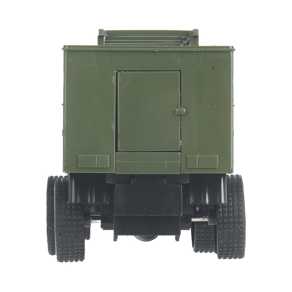 Машина пластик ГРУЗОВИК 17 см, инерция, дверь, ВОЕННЫЙ Технопарк в кор.2*72шт