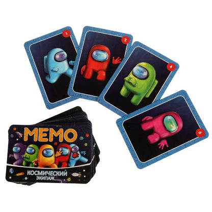 Космический экипаж. Карточная игра МЕМО. (50 карточек). 170х125х40мм. Умные игры в кор.50шт