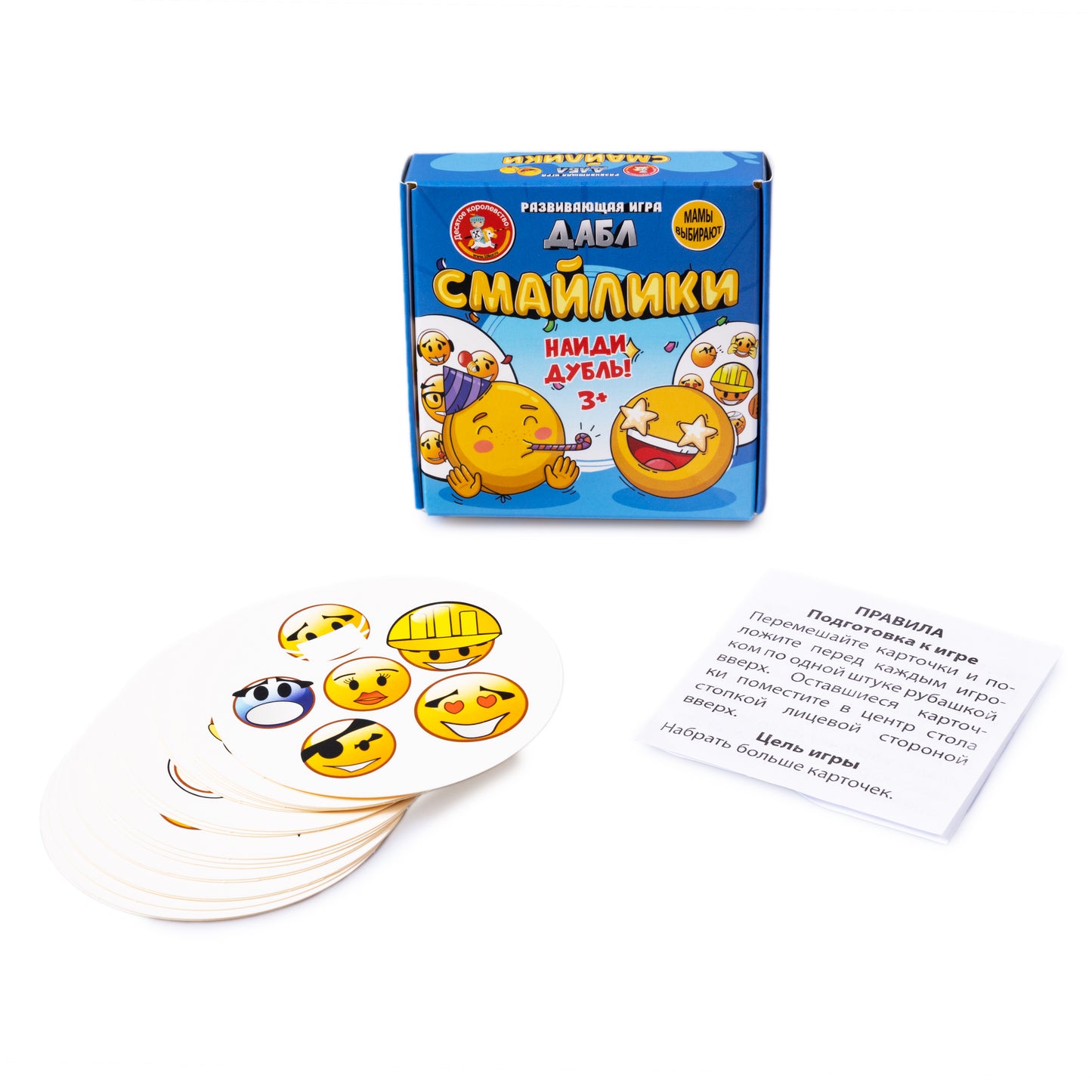 Игра настольная "Дабл. Смайлики" (20 карточек)
