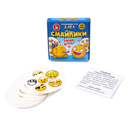 Игра настольная "Дабл. Смайлики" (20 карточек)