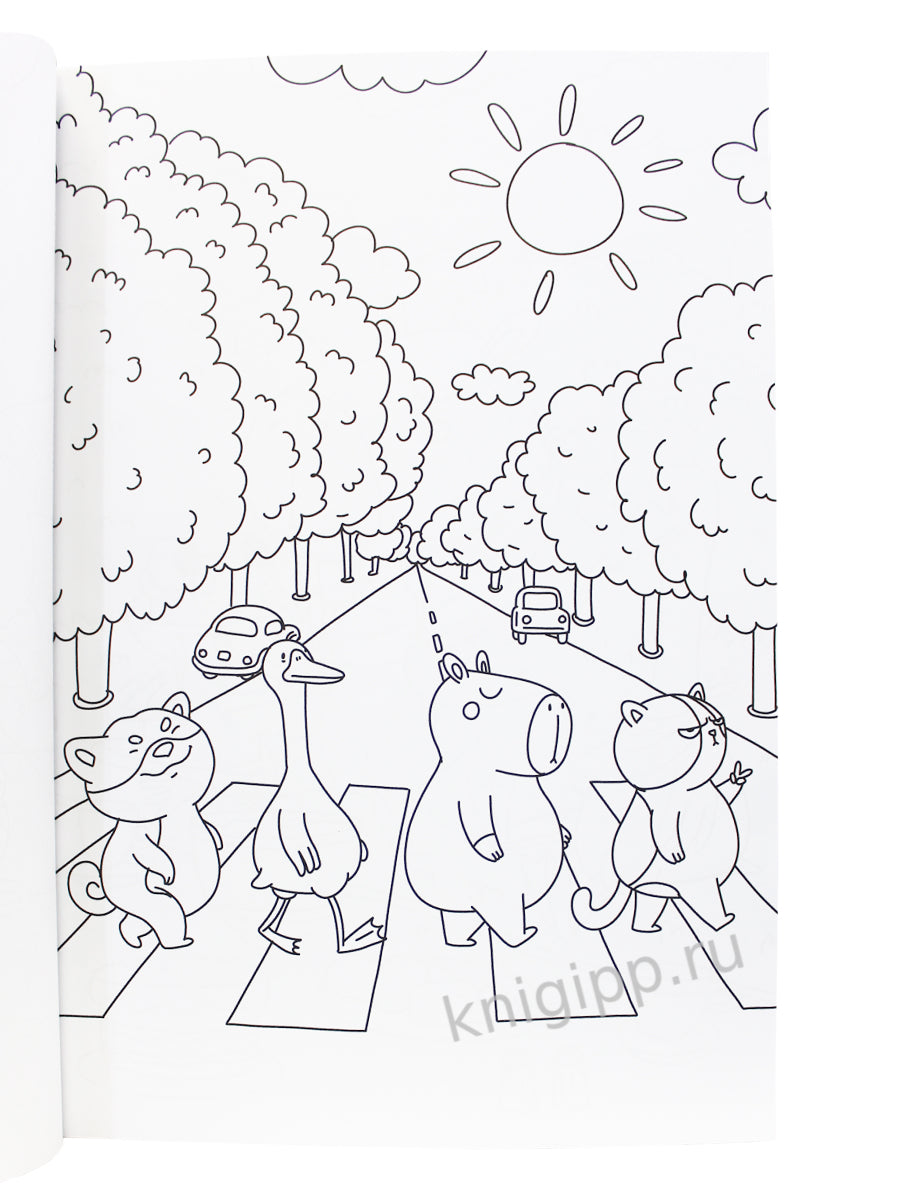 МАКСИ-РАСКРАСКА. КАПИБАРА И ДРУЗЬЯ