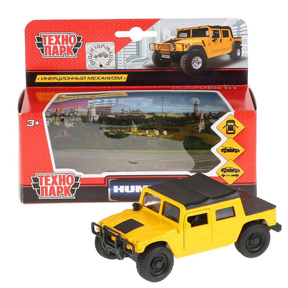 Machine en métal Hummer H1 de 12 cm, ouverte. двери, инерц. dans le cor. Parc technologique en cor.2*24шт