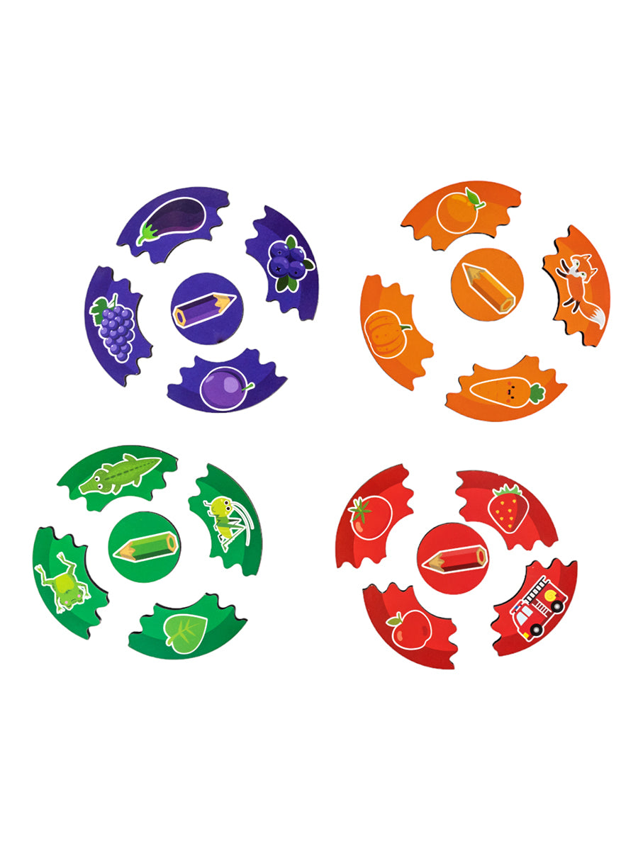 Пазлы из дерева. Mon premier paquet "Цвета" 60 эл