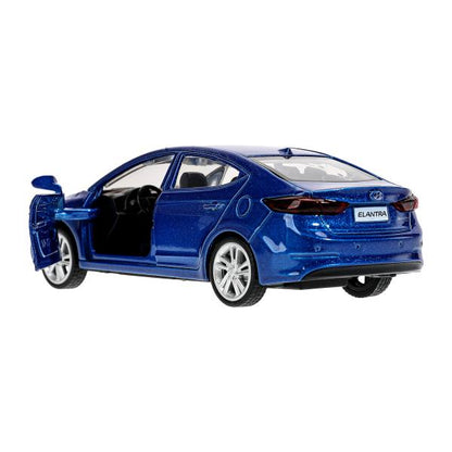 Машина металл HYUNDAI ELANTRA 11,4 см, двери, инерция, кор. Технопарк в кор.2*48шт