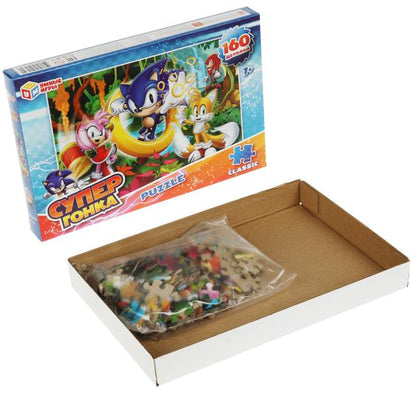 Супергонка. Пазлы классические в коробке. Пазл 160 деталей. 285х190х33 мм. Умные игры в кор.12шт