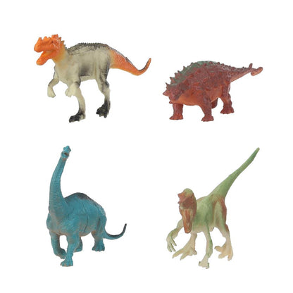 Игрушка пластизоль ДИНОЗАВРЫ 4 шт./упаковка, хеддер Рассказы о животных в кор.2*108наб
