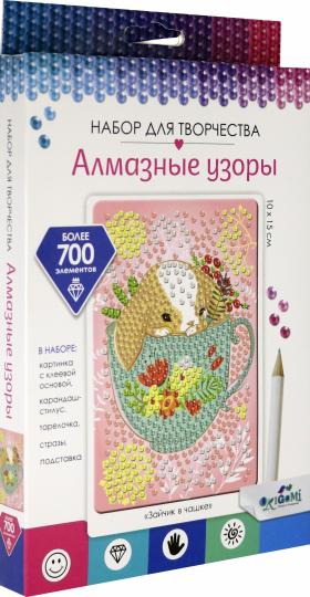 Набор для тв-ва Алмазные узоры Зайчик в чашке