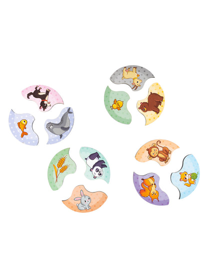 Пазлы из дерева. Мои первые пазлы "Мама и малыш" 36 эл